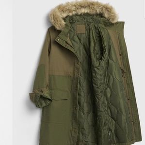 Gently Used Gap Army Green Parka